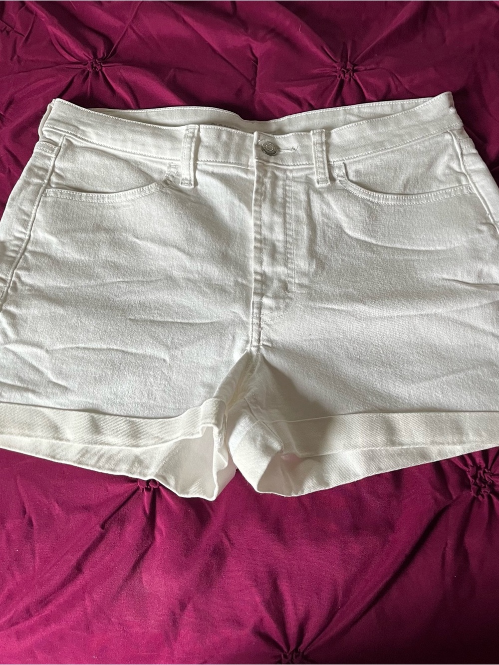 Old Navy White Jean Shorts